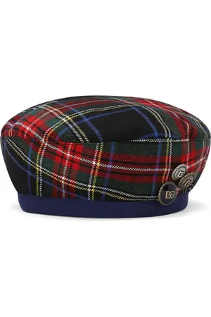 Dolce & Gabbana Baret met tartan ruit