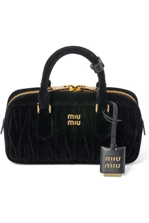 Miu Miu Arcadie matelassé fluwelen shopper