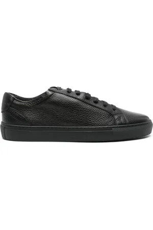 corneliani Herren bewerkte leren sneakers