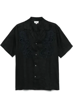 P.A.R.O.S.H. Blouse met guipure kanten vlak