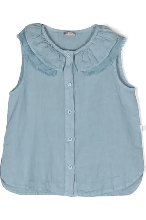 Il gufo Mouwloze blouse