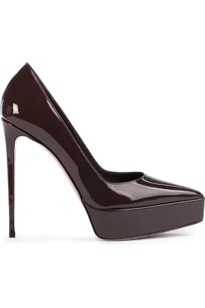 LE SILLA Uma 140 mm leren pumps