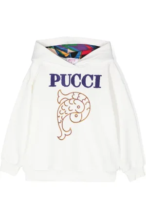 PUCCI Junior Hoodie met geborduurd logo