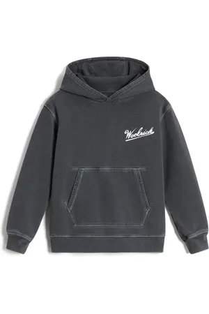 Woolrich Katoenen hoodie met geverfd detail
