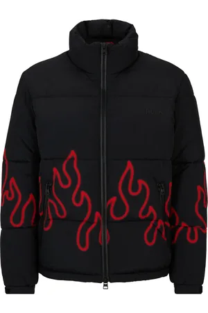 HUGO BOSS Gevoerd jack met print