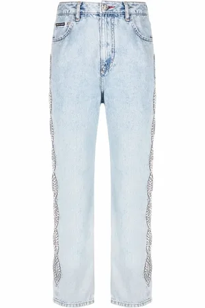 Philipp Plein Jeans met kristallen