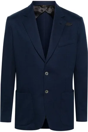 BRIONI Gebreide blazer van zijdeblend