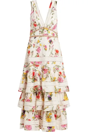 Camilla The Egyptian Rose gelaagde jurk met ruches
