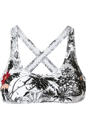 AMIR SLAMA Embroidered bikini top