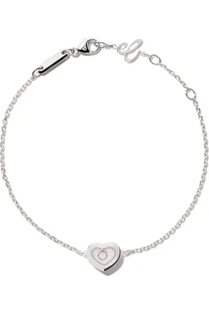 Chopard 18 kt witgoud Happy Diamonds Icons armband