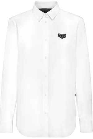 Philipp Plein LS Iconic Plein popeline blouse