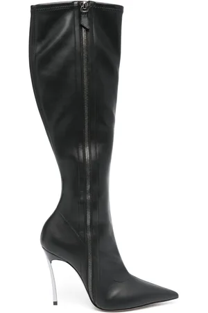 Casadei 105 mm knielaarzen met rits
