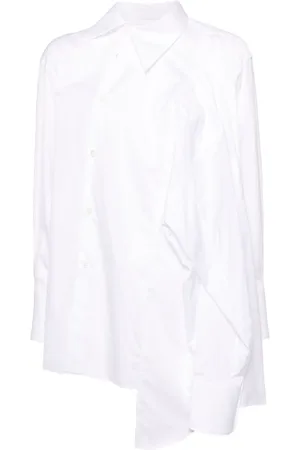 Comme des Garçons Asymmetrische katoenen blouse