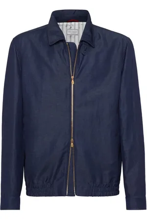 Brunello Cucinelli Jack met brede kraag