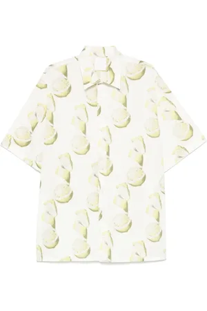 Givenchy Seersucker overhemd met citroenprint