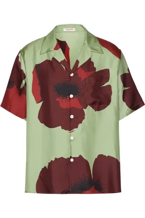 VALENTINO GARAVANI Bowlingshirt met bloemenprint