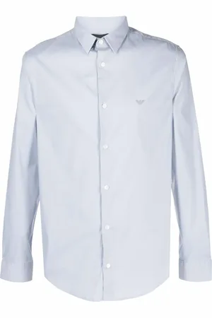 Emporio Armani Overhemd met geborduurd logo