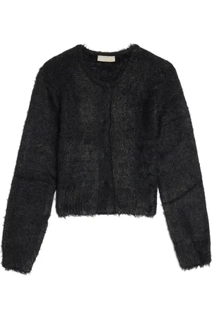 AMOMENTO Shaggy cropped vest