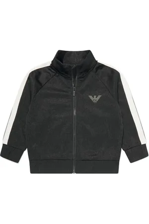 Emporio Armani Bomberjack met logo jacquard