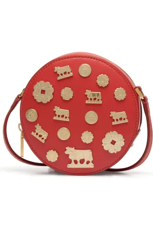 Bally Leren schoudertas