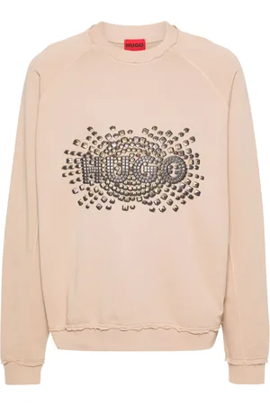HUGO BOSS Katoenen sweater met logoprint