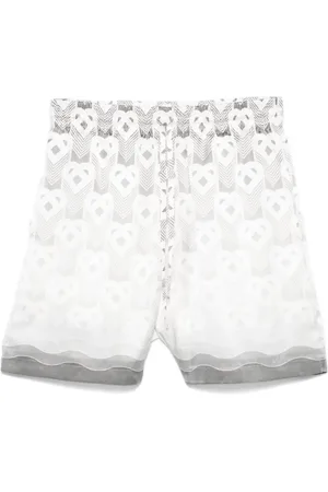 Casablanca Zijden shorts met monogram