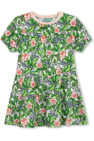 Kenzo Katoenen jurk met bloemenprint