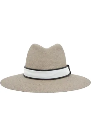 Brunello Cucinelli Geweven fedora hoed