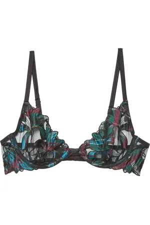 FLEUR DU MAL Lily geborduurde waterval bh met halve cups