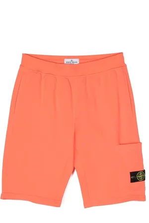 Stone Island Trainingsshorts met logopatch