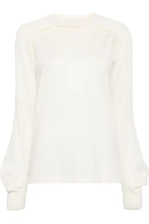 Helmut Lang Jersey met uitgesneden details