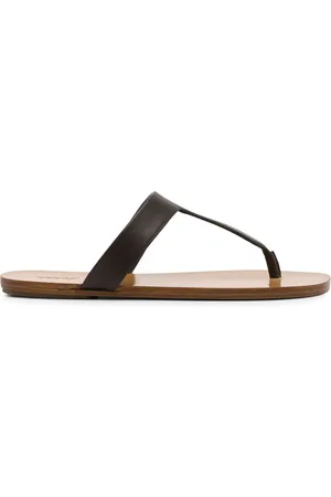 MARSÈLL Leren teenslippers