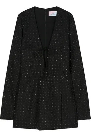 Chiara Ferragni Gabardine playsuit verfraaid met stras