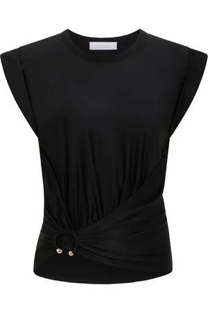 Paco rabanne Asymmetrisch gedrapeerde blouse