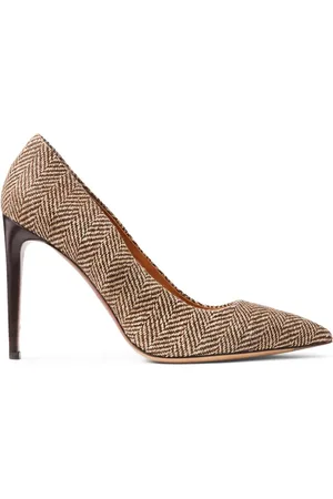 Ralph Lauren Celia 100mm pumps met visgraat