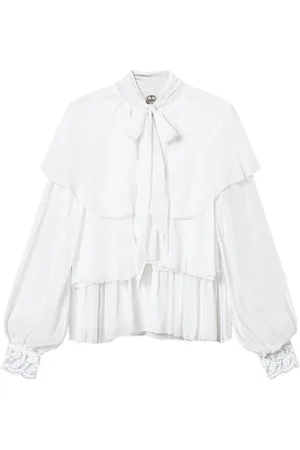 Twin-Set Georgette blouse met kant