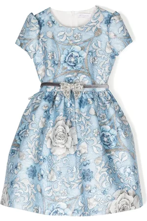 MONNALISA Jurk met bloemenjacquard