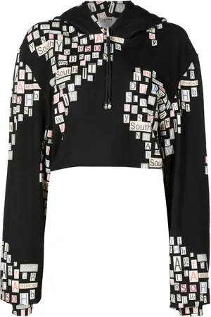 AMIR SLAMA Cropped hoodie