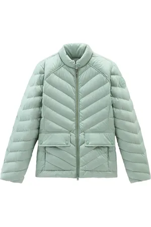 Woolrich Donsjack met chevron streep