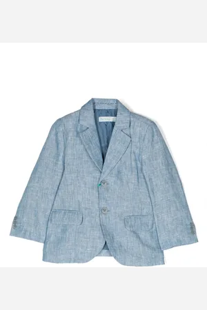 Abel & Lula Linnen blazer met enkele rij knopen