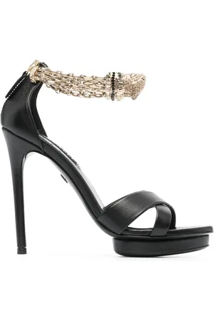 Roberto Cavalli Panther sandalen verfraaid met kristallen