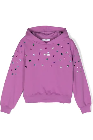 Msgm Hoodie verfraaid met kristallen