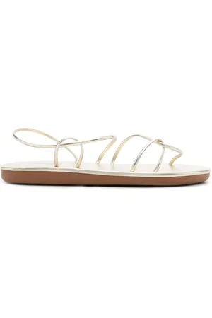 Ancient Greek Sandals Proorismos sandalen met metallic