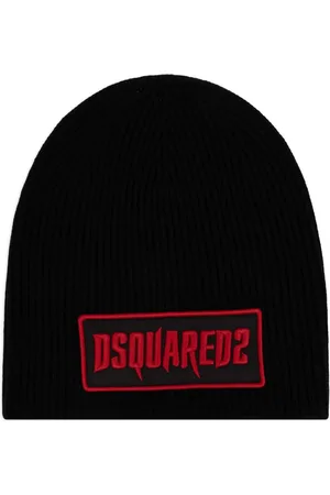 Dsquared2 Wollen muts met logopatch