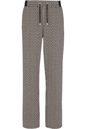 Balmain Trainingsbroek met trekkoord met monogram