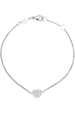 Chopard 18kt witgouden My Happy Heart armband met diamanten