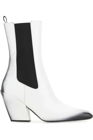 Prada 100 mm Chelsea leren laarzen