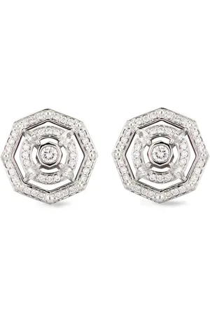 Lark & Berry 18kt witgouden oorbellen