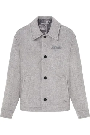 VERSACE Twill jack van wolblend
