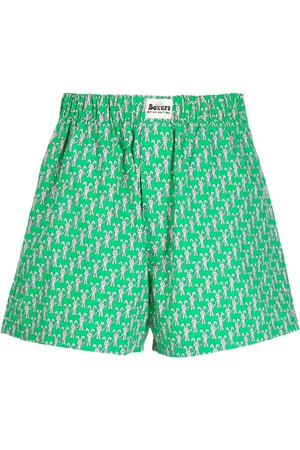Natasha Zinko Katoenen trainingsshorts met logoprint